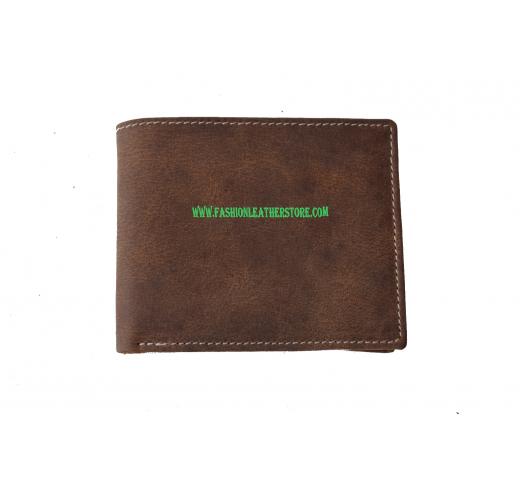 Crazy Horse Leather Purse for Boys